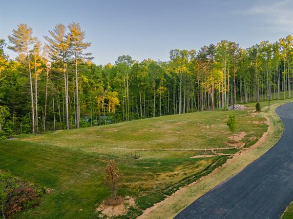 Aerial view of Homesite Two at Harris Cove