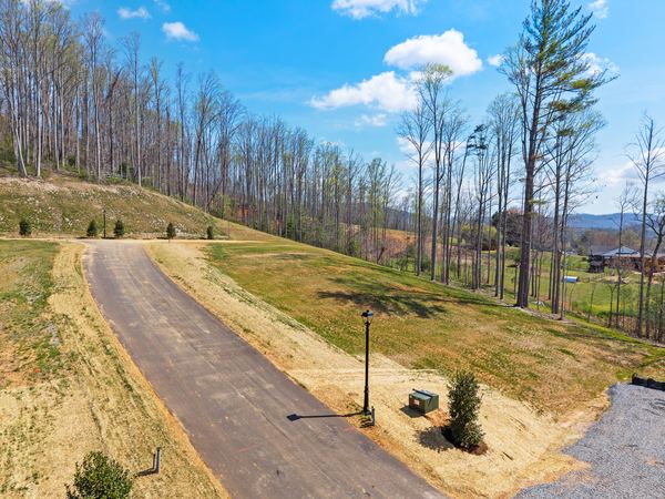 Aerial view of Homesite Seven at Harris Cove